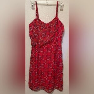 BCBGeneration Teaberry Geometric Summer Mini Dress Women’s 6